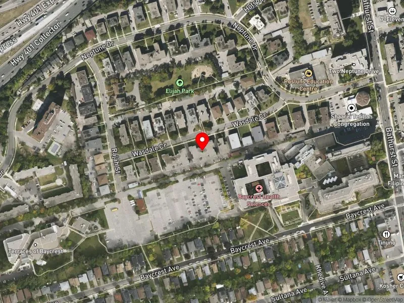 RentSafeTO apartment evaluation satellite view of 45 WASDALE CRES in Eglinton-Lawrence, Toronto