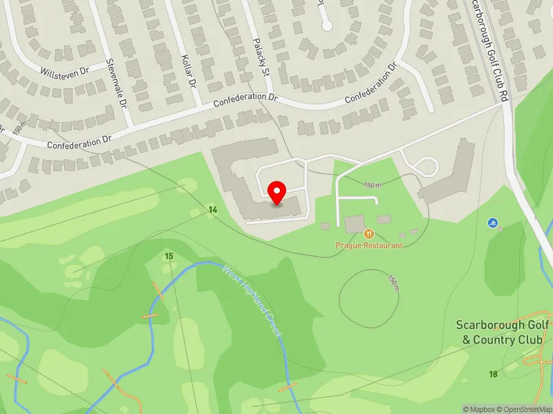 RentSafeTO apartment evaluation map view of 450 B SCARBOROUGH GOLF CLUB RD in Scarborough-Guildwood, Toronto