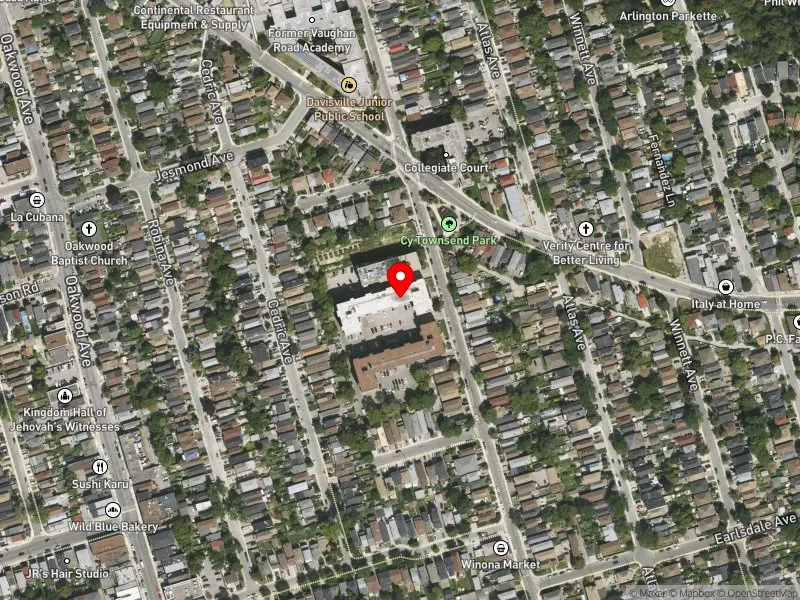 RentSafeTO apartment evaluation satellite view of 450 WINONA DR in Toronto-St. Paul's, Toronto