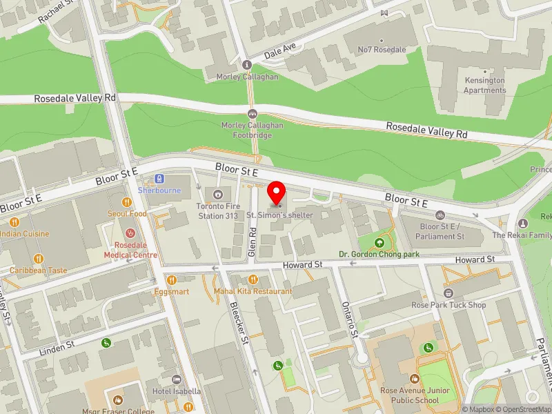 RentSafeTO apartment evaluation map view of 451 BLOOR ST E in Toronto Centre, Toronto