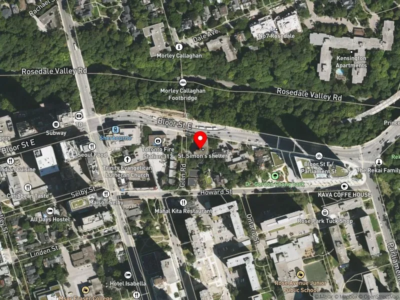 RentSafeTO apartment evaluation satellite view of 451 BLOOR ST E in Toronto Centre, Toronto