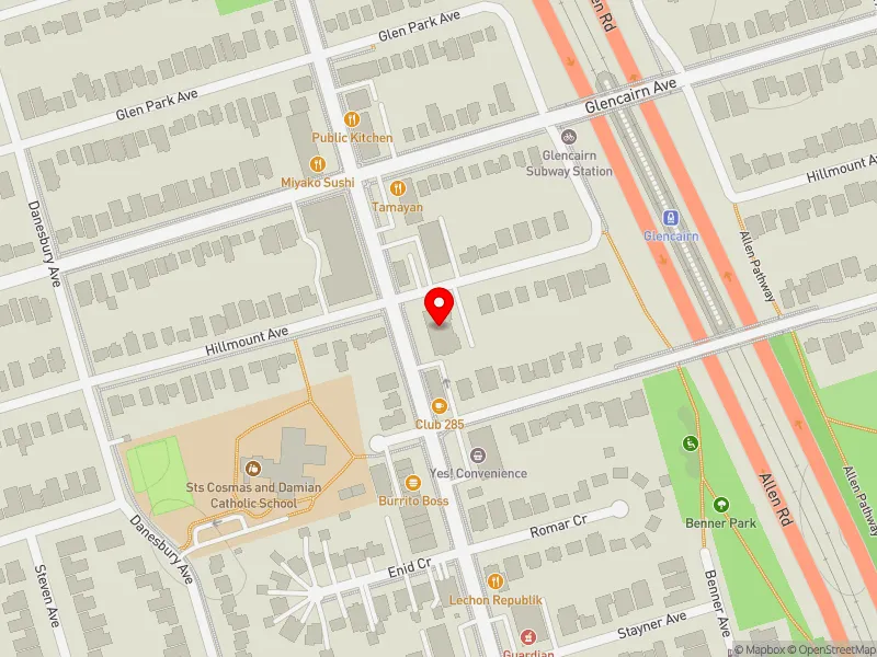 RentSafeTO apartment evaluation map view of 457 MARLEE AVE in Eglinton-Lawrence, Toronto