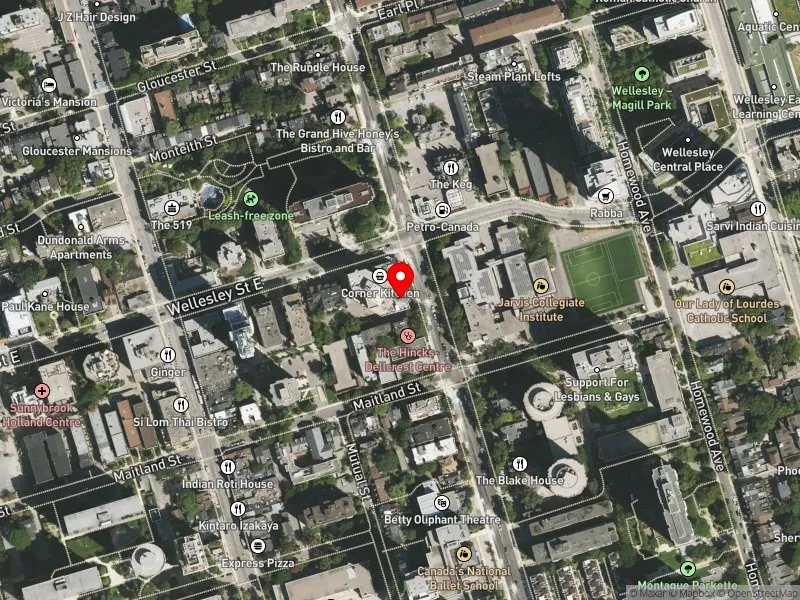 RentSafeTO apartment evaluation satellite view of 460 JARVIS ST in Toronto Centre, Toronto