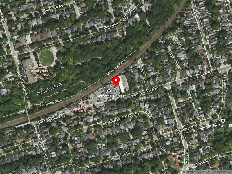 RentSafeTO apartment evaluation satellite view of 464 SUMMERHILL AVE in University-Rosedale, Toronto