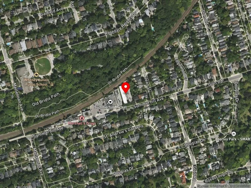 RentSafeTO apartment evaluation satellite view of 468 SUMMERHILL AVE in University-Rosedale, Toronto