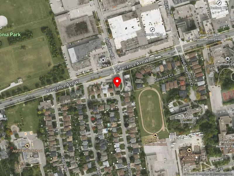 RentSafeTO apartment evaluation satellite view of 47 EUPHRASIA DR in Eglinton-Lawrence, Toronto