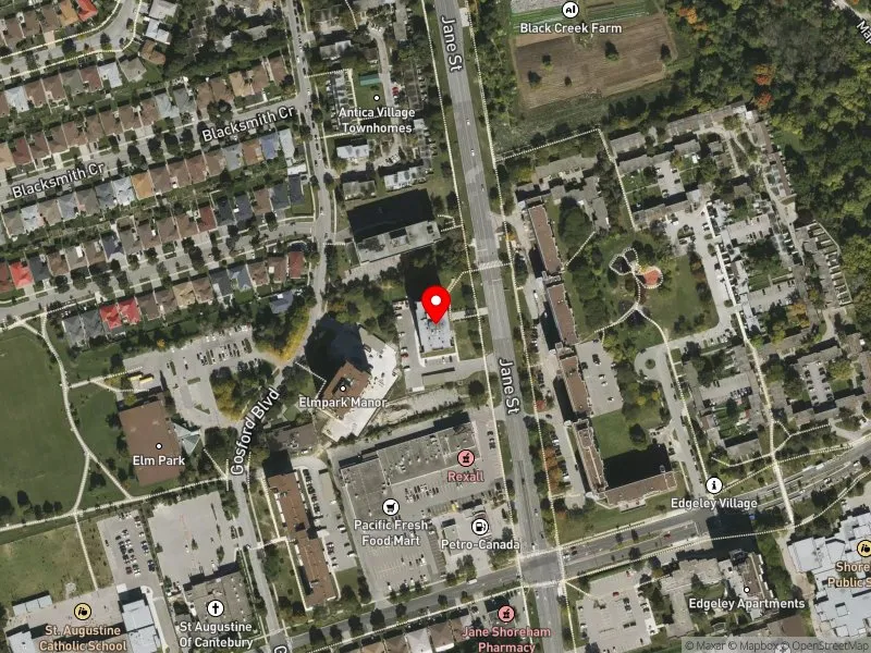 RentSafeTO apartment evaluation satellite view of 4750 JANE ST in Humber River-Black Creek, Toronto