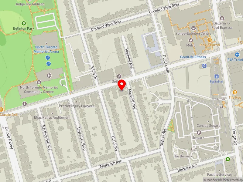 RentSafeTO apartment evaluation map view of 48 MAXWELL AVE in Toronto-St. Paul's, Toronto