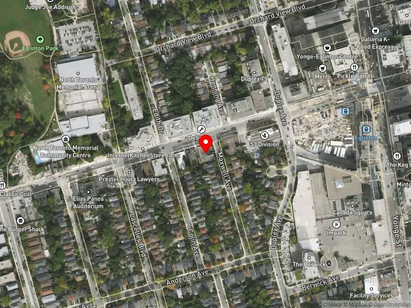 RentSafeTO apartment evaluation satellite view of 48 MAXWELL AVE in Toronto-St. Paul's, Toronto