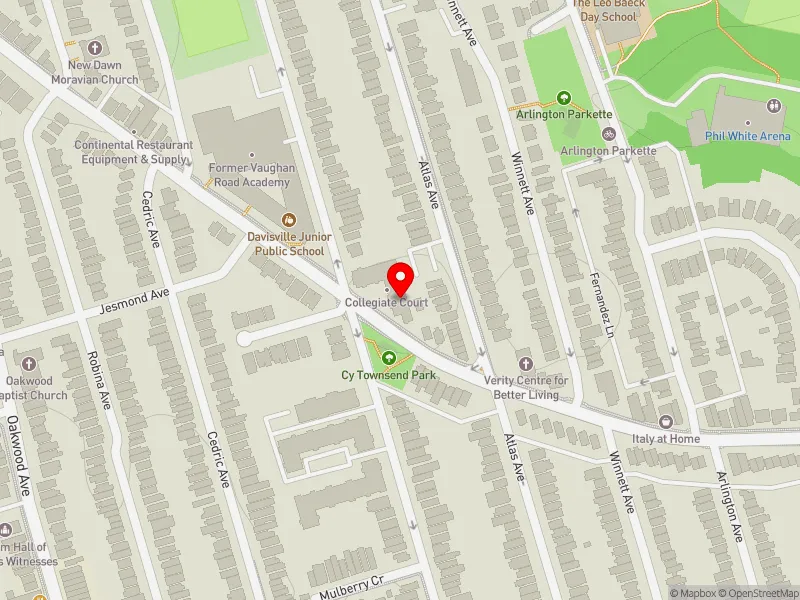 RentSafeTO apartment evaluation map view of 481 VAUGHAN RD in Toronto-St. Paul's, Toronto