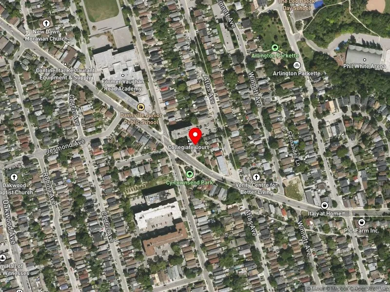 RentSafeTO apartment evaluation satellite view of 481 VAUGHAN RD in Toronto-St. Paul's, Toronto