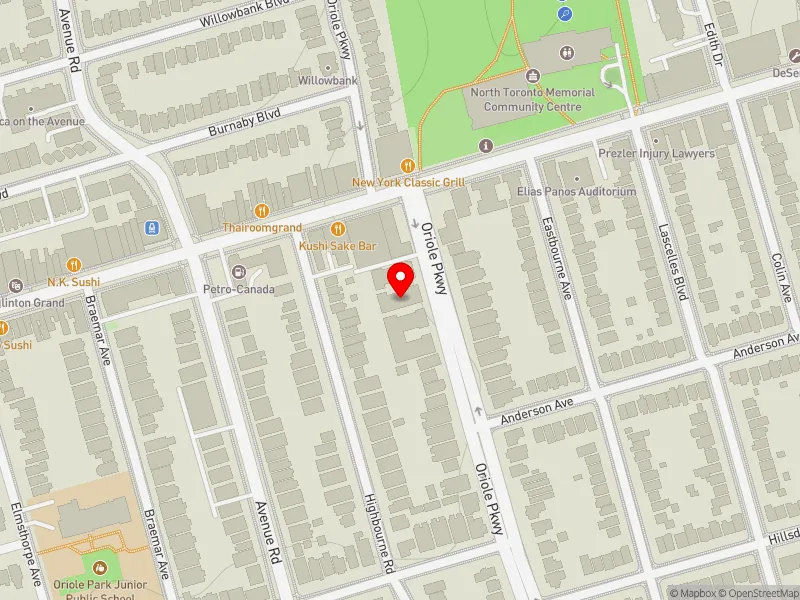 RentSafeTO apartment evaluation map view of 484 ORIOLE PKWY in Toronto-St. Paul's, Toronto
