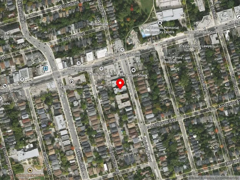 RentSafeTO apartment evaluation satellite view of 484 ORIOLE PKWY in Toronto-St. Paul's, Toronto