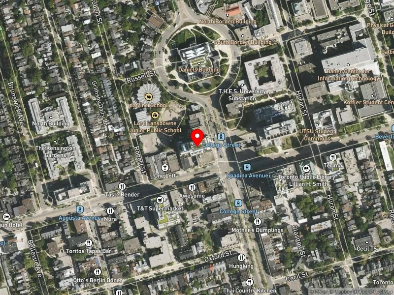 RentSafeTO apartment evaluation satellite view of 484 SPADINA AVE in University-Rosedale, Toronto