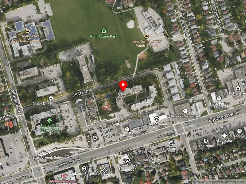 RentSafeTO apartment evaluation satellite view of 49 GILDER DR in Scarborough Centre, Toronto