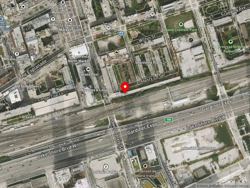 RentSafeTO apartment evaluation satellite view of 49 HENRY LANE TER in Spadina-Fort York, Toronto