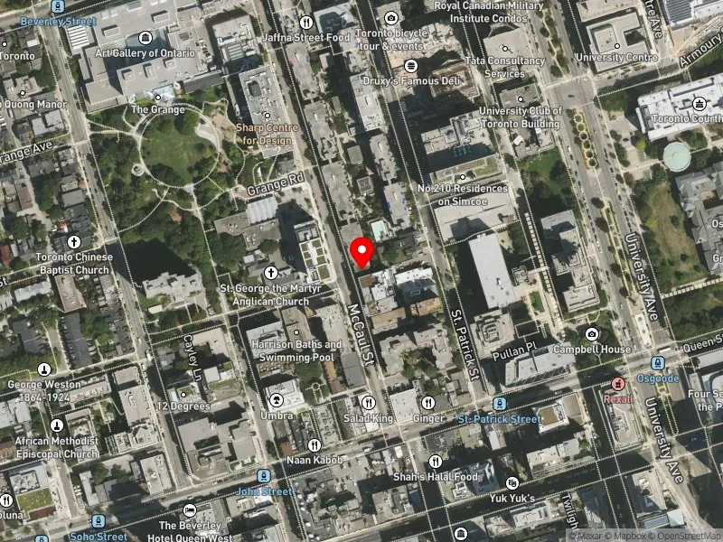 RentSafeTO apartment evaluation satellite view of 49 MC CAUL ST in Spadina-Fort York, Toronto