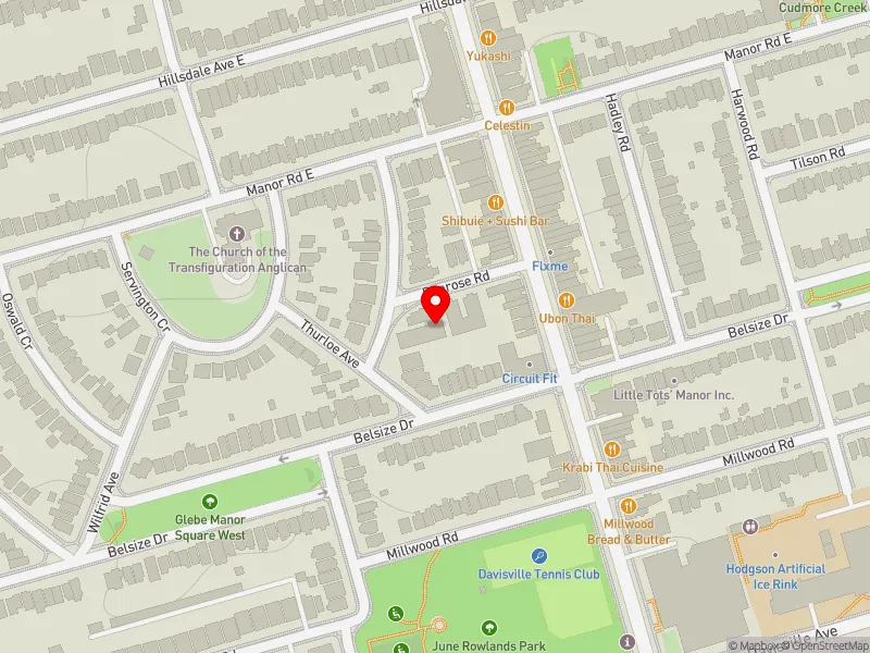 RentSafeTO apartment evaluation map view of 5 DE SAVERY CRES in Toronto-St. Paul's, Toronto