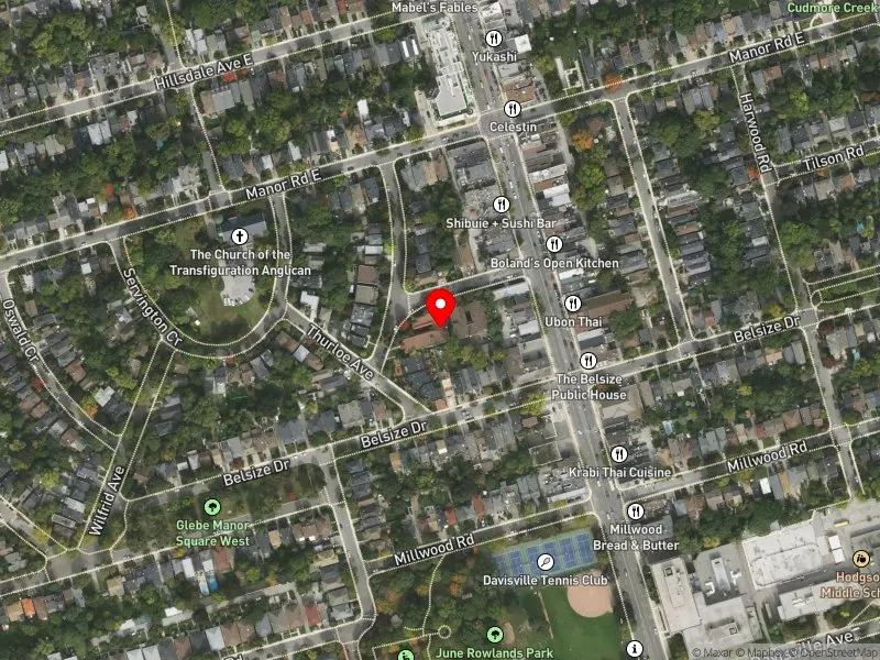 RentSafeTO apartment evaluation satellite view of 5 DE SAVERY CRES in Toronto-St. Paul's, Toronto