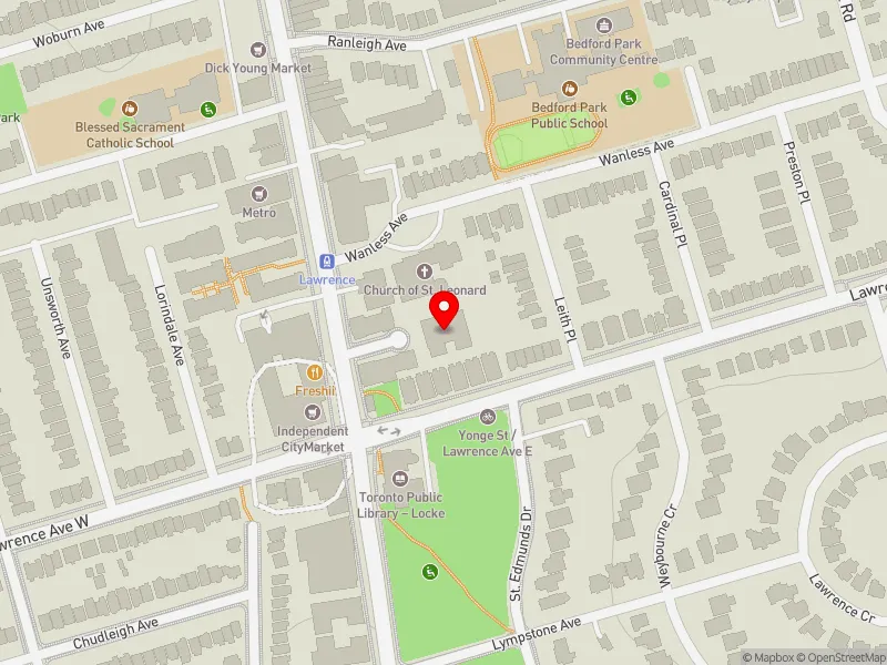 RentSafeTO apartment evaluation map view of 5 DU MAURIER BLVD in Don Valley West, Toronto