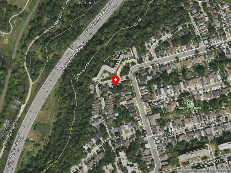 RentSafeTO apartment evaluation satellite view of 5 FERNWOOD GDNS in Toronto-Danforth, Toronto
