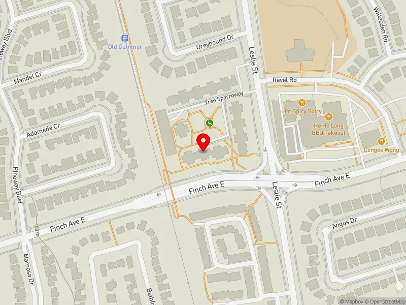 RentSafeTO apartment evaluation map view of 5 FIELD SPARROWAY in Don Valley North, Toronto