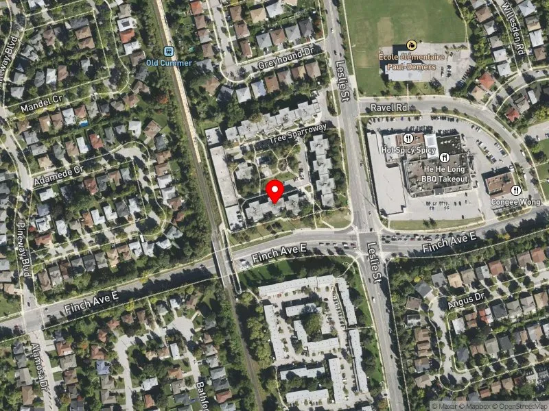 RentSafeTO apartment evaluation satellite view of 5 FIELD SPARROWAY in Don Valley North, Toronto