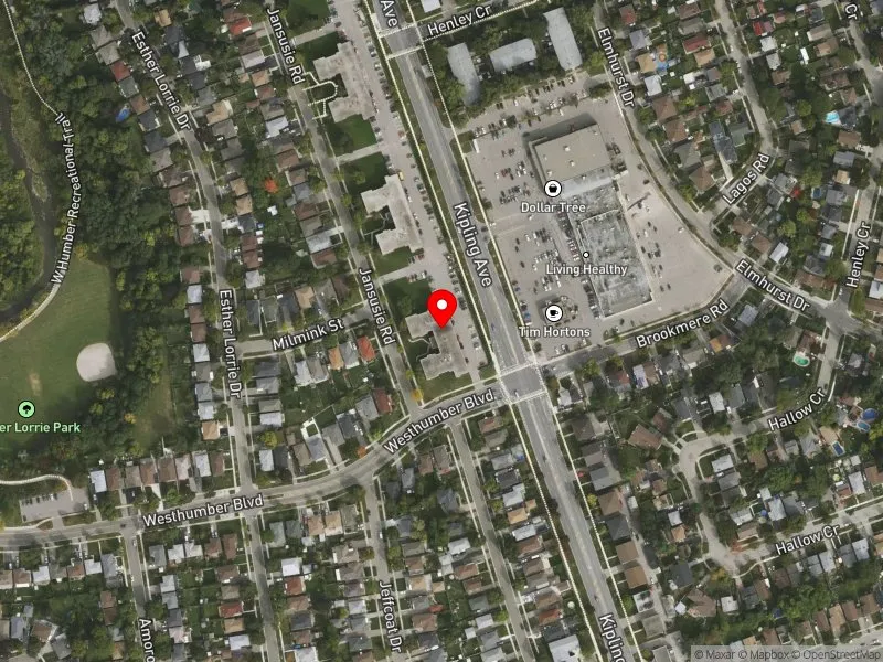 RentSafeTO apartment evaluation satellite view of 5 JANSUSIE RD in Etobicoke North, Toronto