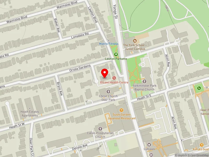 RentSafeTO apartment evaluation map view of 5 MALLORY GDNS in Toronto-St. Paul's, Toronto