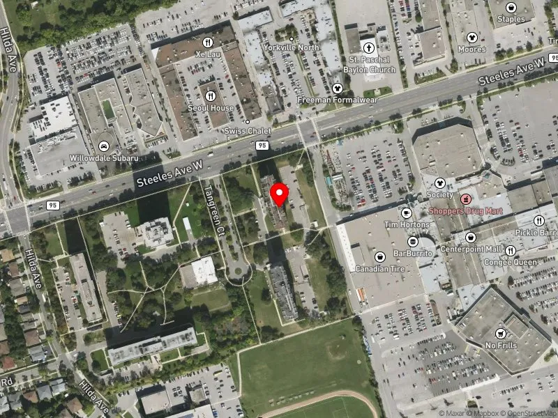RentSafeTO apartment evaluation satellite view of 5 TANGREEN CRT in Willowdale, Toronto