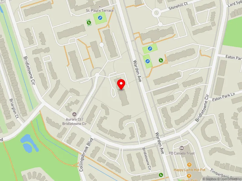 RentSafeTO apartment evaluation map view of 50 AURORA CRT in Scarborough-Agincourt, Toronto