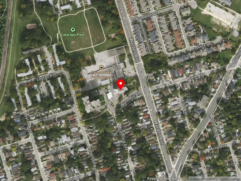 RentSafeTO apartment evaluation satellite view of 50 BURN HILL RD in Scarborough Southwest, Toronto