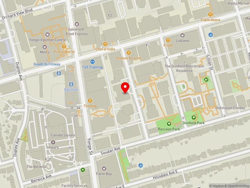 RentSafeTO apartment evaluation map view of 50 HOLLY ST in Toronto-St. Paul's, Toronto
