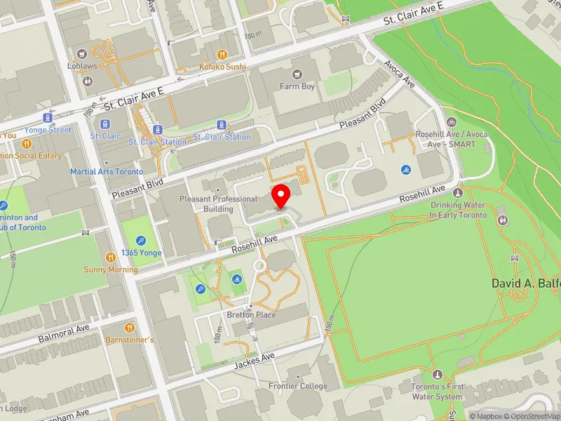 RentSafeTO apartment evaluation map view of 50 ROSEHILL AVE in Toronto-St. Paul's, Toronto