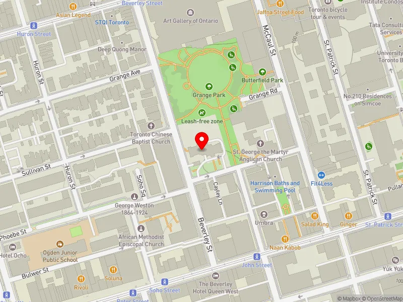 RentSafeTO apartment evaluation map view of 50 STEPHANIE ST in Spadina-Fort York, Toronto