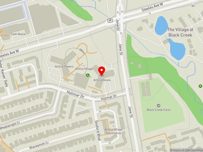 RentSafeTO apartment evaluation map view of 5000 JANE ST in Humber River-Black Creek, Toronto