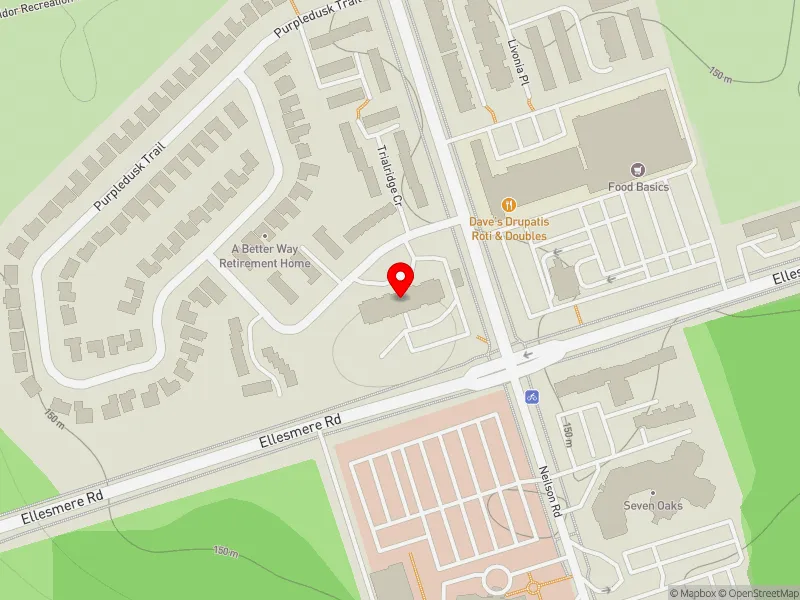 RentSafeTO apartment evaluation map view of 51 TRAILRIDGE CRES in Scarborough-Guildwood, Toronto