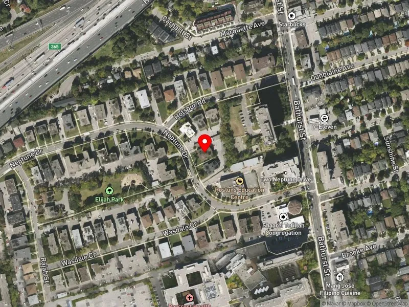 RentSafeTO apartment evaluation satellite view of 52 NEPTUNE DR in Eglinton-Lawrence, Toronto