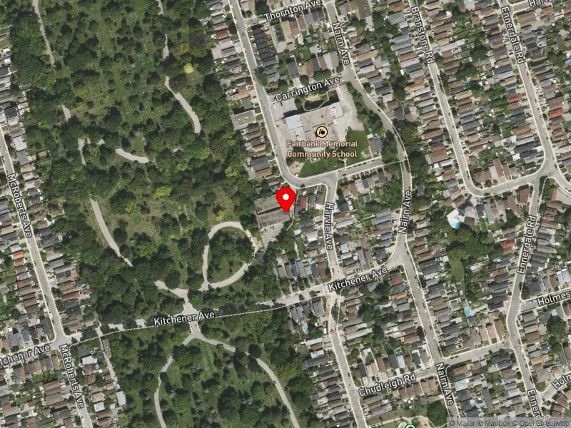 RentSafeTO apartment evaluation satellite view of 524 HARVIE AVE in Davenport, Toronto