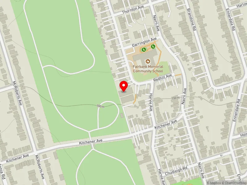 RentSafeTO apartment evaluation map view of 526 HARVIE AVE in Davenport, Toronto