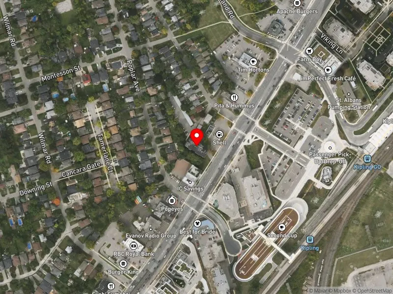 RentSafeTO apartment evaluation satellite view of 5294 DUNDAS ST W in Etobicoke-Lakeshore, Toronto