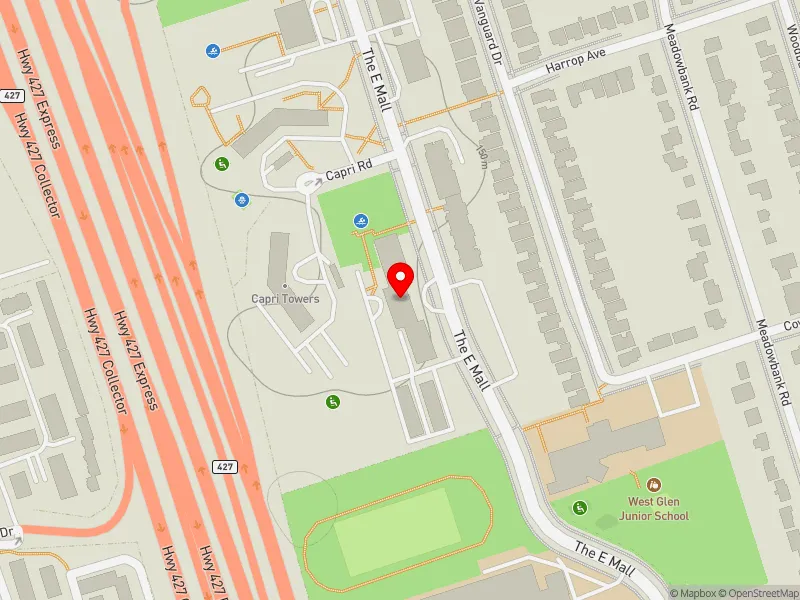 RentSafeTO apartment evaluation map view of 530 THE EAST MALL in Etobicoke Centre, Toronto