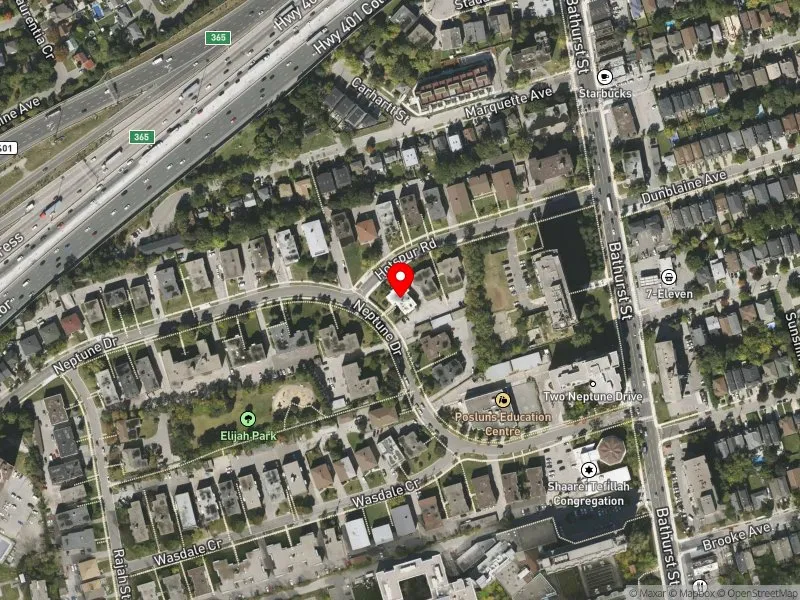 RentSafeTO apartment evaluation satellite view of 54 NEPTUNE DR in Eglinton-Lawrence, Toronto