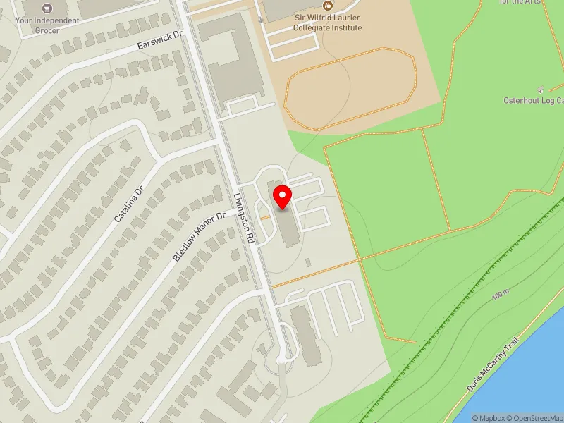 RentSafeTO apartment evaluation map view of 55 LIVINGSTON RD in Scarborough-Guildwood, Toronto