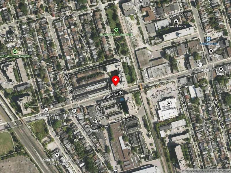 RentSafeTO apartment evaluation satellite view of 55 RANKIN CRES in Davenport, Toronto