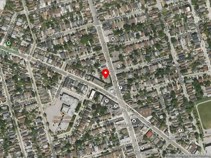 RentSafeTO apartment evaluation satellite view of 560 OAKWOOD AVE in Toronto-St. Paul's, Toronto