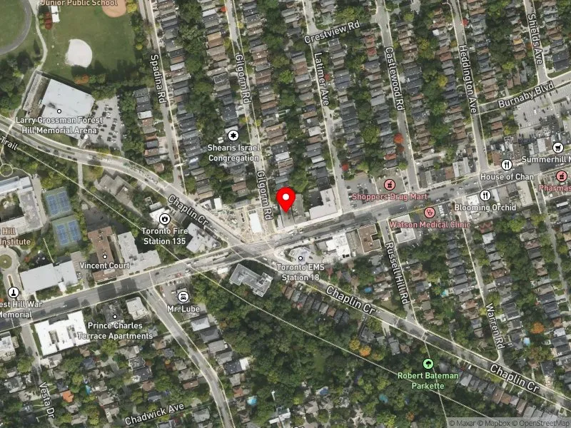 RentSafeTO apartment evaluation satellite view of 570 EGLINTON AVE W in Eglinton-Lawrence, Toronto