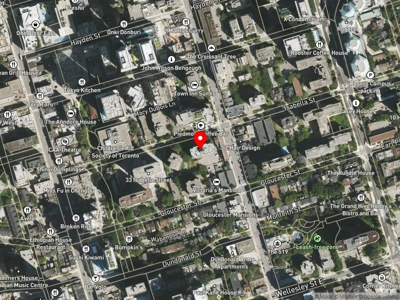 RentSafeTO apartment evaluation satellite view of 59 ISABELLA ST in Toronto Centre, Toronto