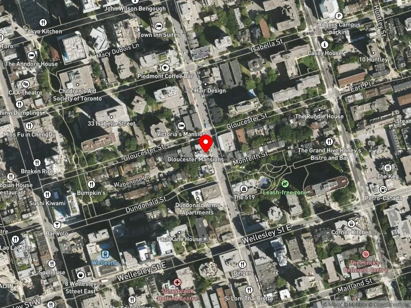 RentSafeTO apartment evaluation satellite view of 592 CHURCH ST in Toronto Centre, Toronto