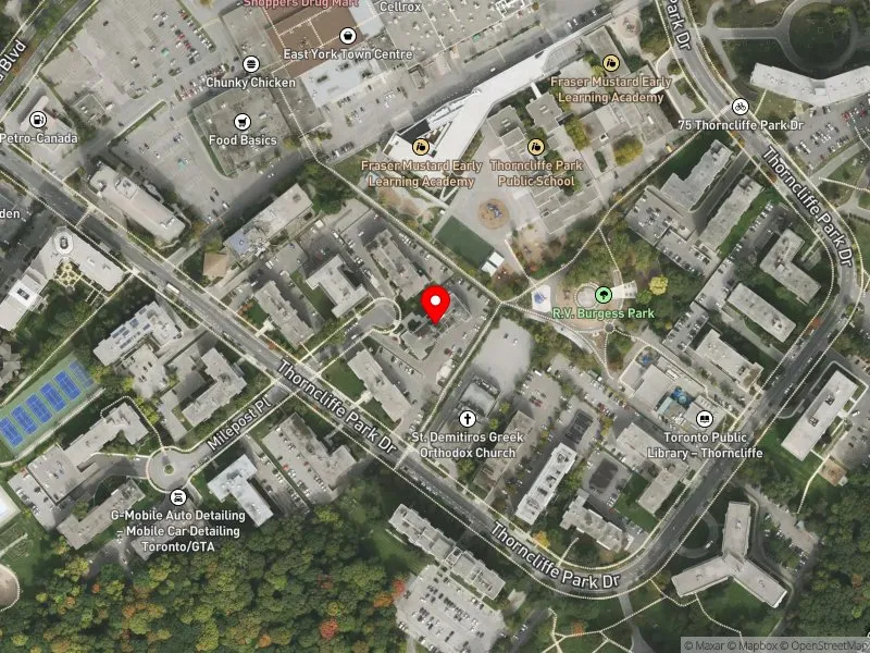 RentSafeTO apartment evaluation satellite view of 6 GRANDSTAND PL in Don Valley West, Toronto